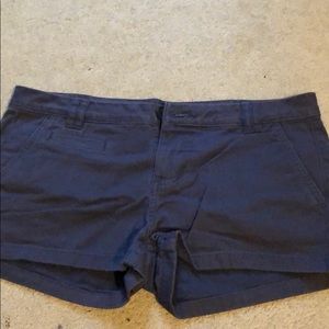 Navy woven short express shorts